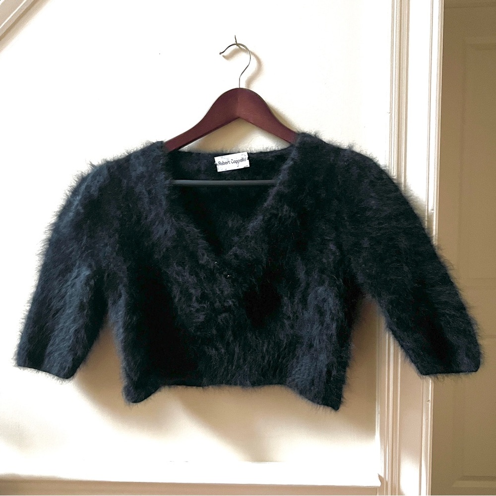 Vintage Robert Cappella Fuzzy Crop Sweater